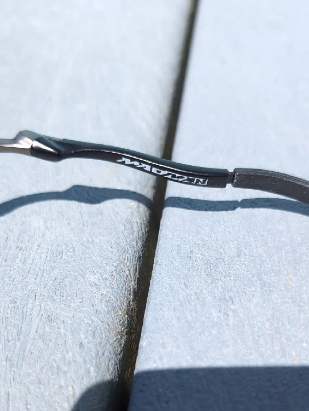 Oakley Madman Round Metal Black Silver Sunglasses with Polarized Mirrored Lenses